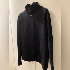 Acne Studios zippered black sweatshirt